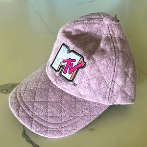 MTV quilted purple women’s baseball hat